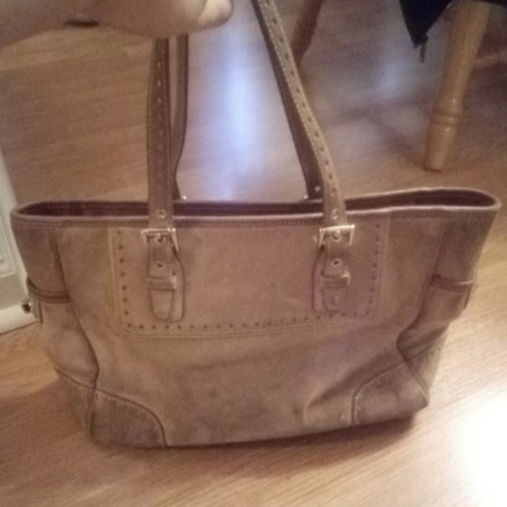 💙Coach leatherware vintage brown suede purse - Picture 2 of 7